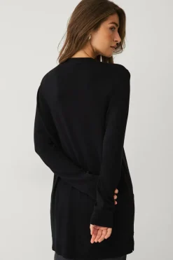 Ellos Collection Strikket cardigan med lommer