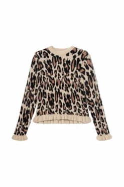 Ellos Collection Strikket trøje med flæser