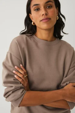 Ellos Collection Sweatshirt med børstet inderside