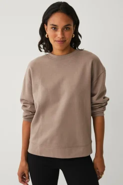 Ellos Collection Sweatshirt med børstet inderside