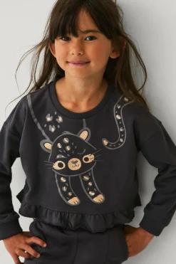 Ellos Collection Sweatshirt med volant