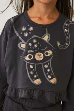 Ellos Collection Sweatshirt med volant