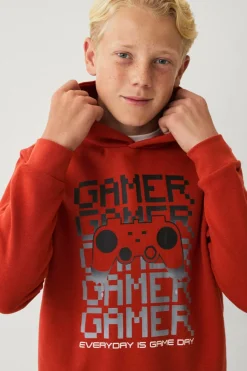 Ellos Collection Sweatshirt med hætte og print