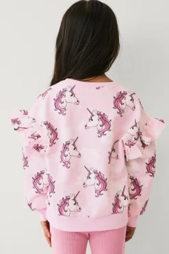 Ellos Collection Sweatshirt med flæser