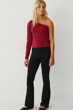 Ellos Collection Top med et ærme og lurex