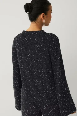 Ellos Collection Top med rhinstene