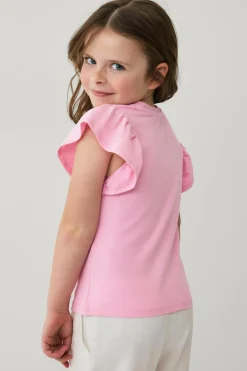 Ellos Collection Top med sommerfugleærmer