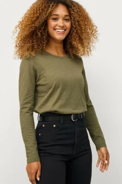 Ellos Collection Top i blød bomuldsblonde