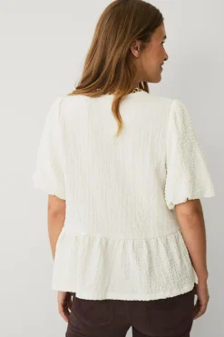 Ellos Collection Top med korte ballonærmer