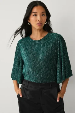 Ellos Collection Top med sommerfugleærme