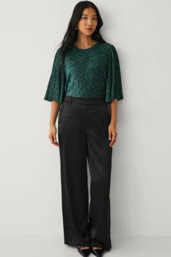 Ellos Collection Top med sommerfugleærme