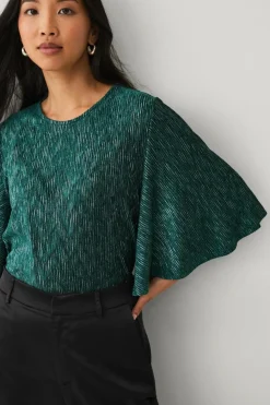 Ellos Collection Top med sommerfugleærme