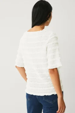 Ellos Collection Top med flæsekanter