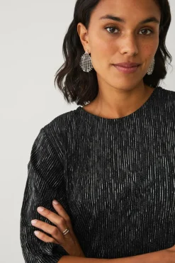 Ellos Collection Top med sommerfugleærme