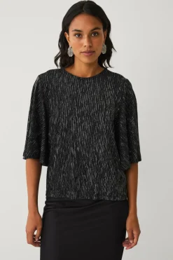 Ellos Collection Top med sommerfugleærme