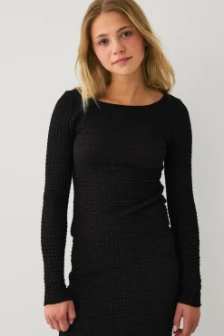 Ellos Collection Top med strukturerede mønstre