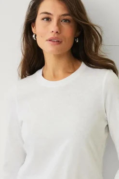 Ellos Collection Top i blød bomuldsblonde