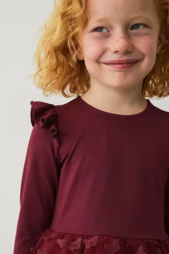 Ellos Collection Trikotkjole med tylskørt