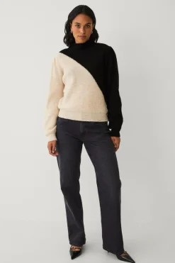 Ellos Collection Trøje med lange pufærmer