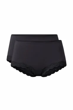 Ellos Collection Trusser med blondedetaljer, 2-pak