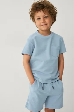 Ellos Collection T-shirt + shorts i pique-materiale