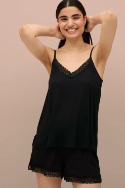 Ellos Collection Undertrøje med blondekanter