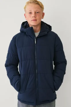 Ellos Collection Vandafvisende pufferjakke med aftagelig hætte