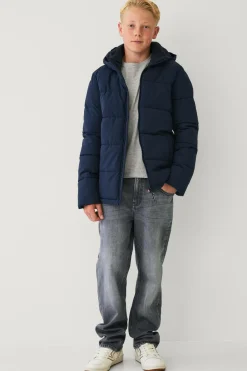 Ellos Collection Vandafvisende pufferjakke med aftagelig hætte