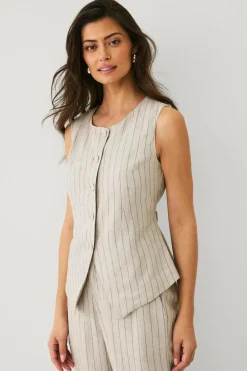 Ellos Collection Vest i hørmix