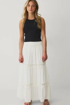 Ellos Collection Volantnederdel med blonder