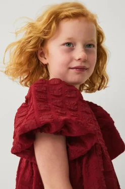 Ellos Collection Vævet kjole med puf