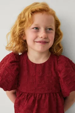 Ellos Collection Vævet kjole med puf