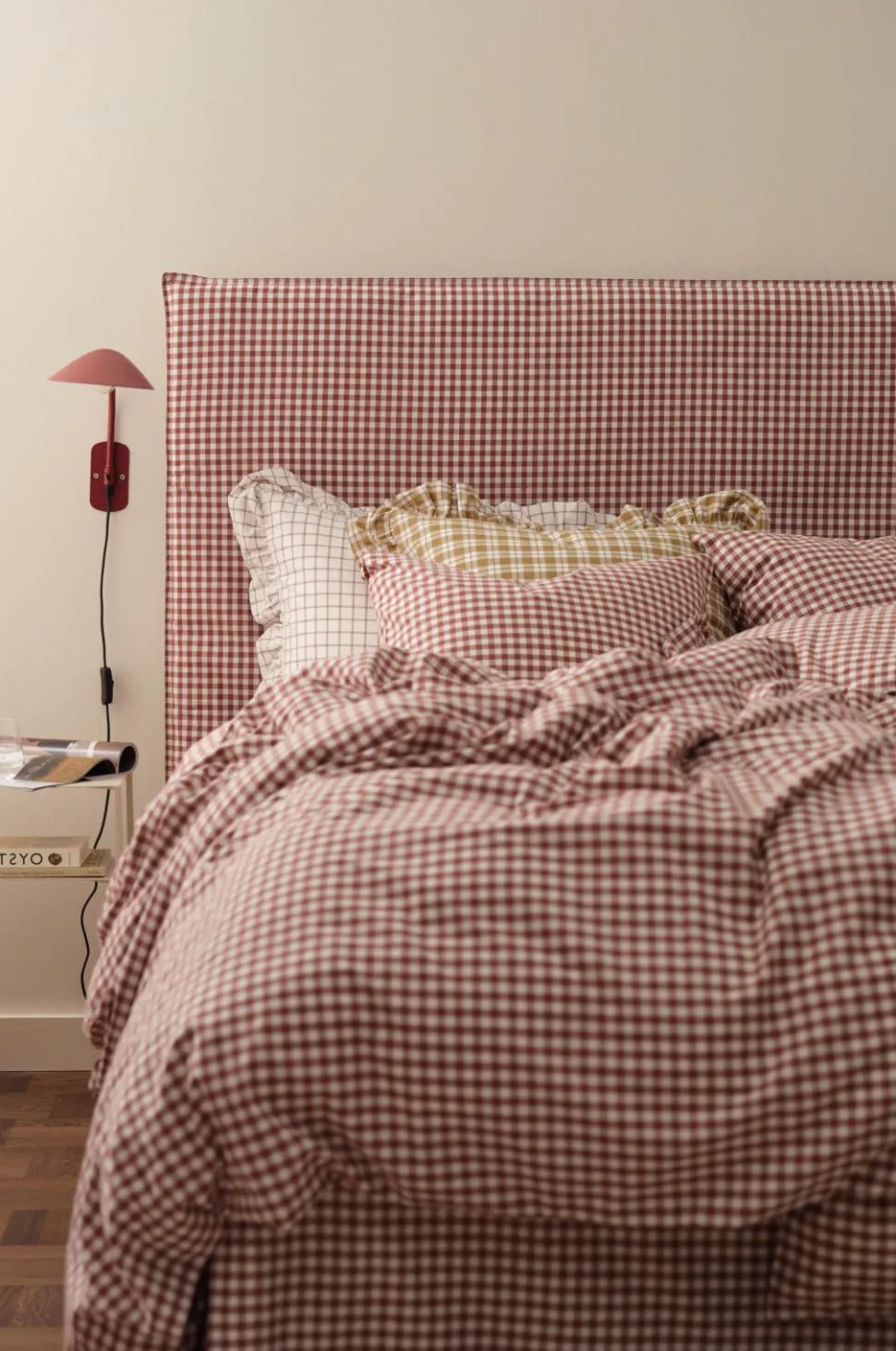 Ellos Home Betræk til hovedgærde Sonneli Check i bomuld