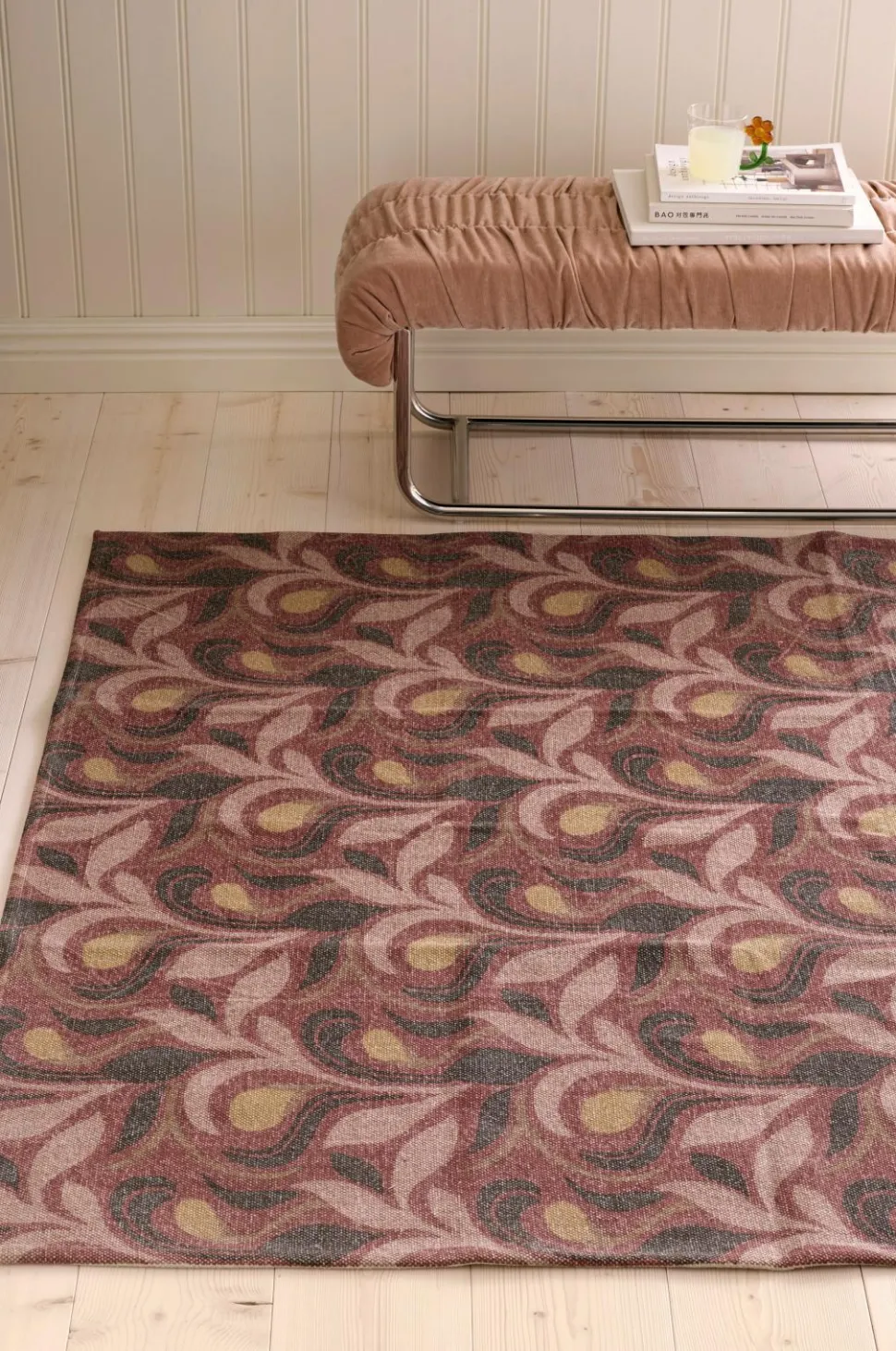 Ellos Home Bomuldsgulvtæppe Floral