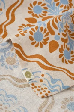 Ellos Home Dug Duk Elly Tile i genanvendt halvlinned