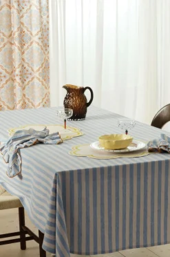 Ellos Home Dug Elly Classic Stripe i genanvendt halvlinned