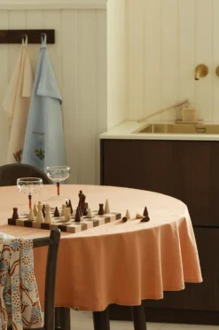 Ellos Home Dug Elly i genanvendt halvlinned Ø 150 cm