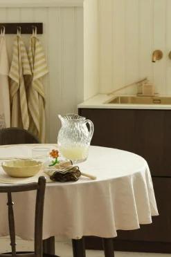 Ellos Home Dug Elly i genanvendt halvlinned Ø 150 cm