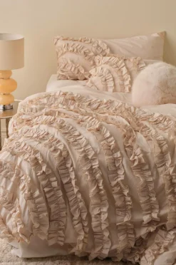 Ellos Home Dynebetræk Juliette Curve Frill i vasket bomuld 2 dele