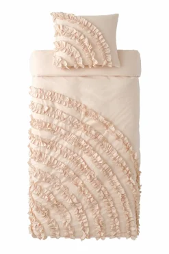 Ellos Home Dynebetræk Juliette Curve Frill i vasket bomuld 2 dele
