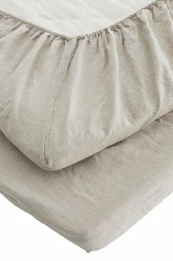 Ellos Home Faconsyet lagen Candice i vasket hør