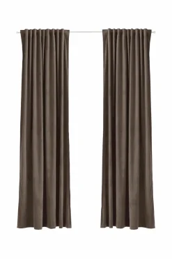 Ellos Home Gardinlængde med multibånd Nora i velour, 2-pak