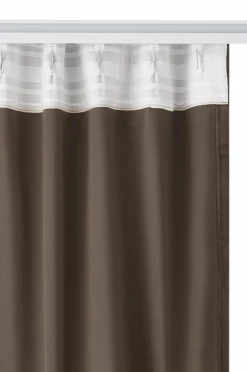 Ellos Home Gardinlængde med multibånd Nora i velour, 2-pak