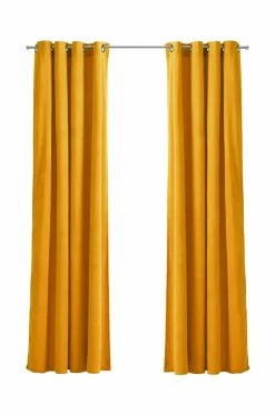 Ellos Home Gardinlængde med sejlringe Nora i velour, 2-pak