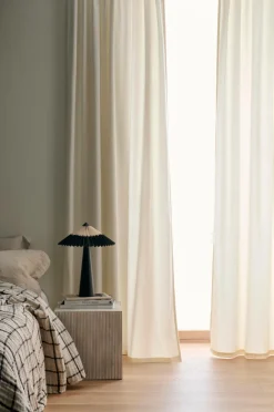 Ellos Home Gardinlængde med multibånd Nora i velour, 2-pak