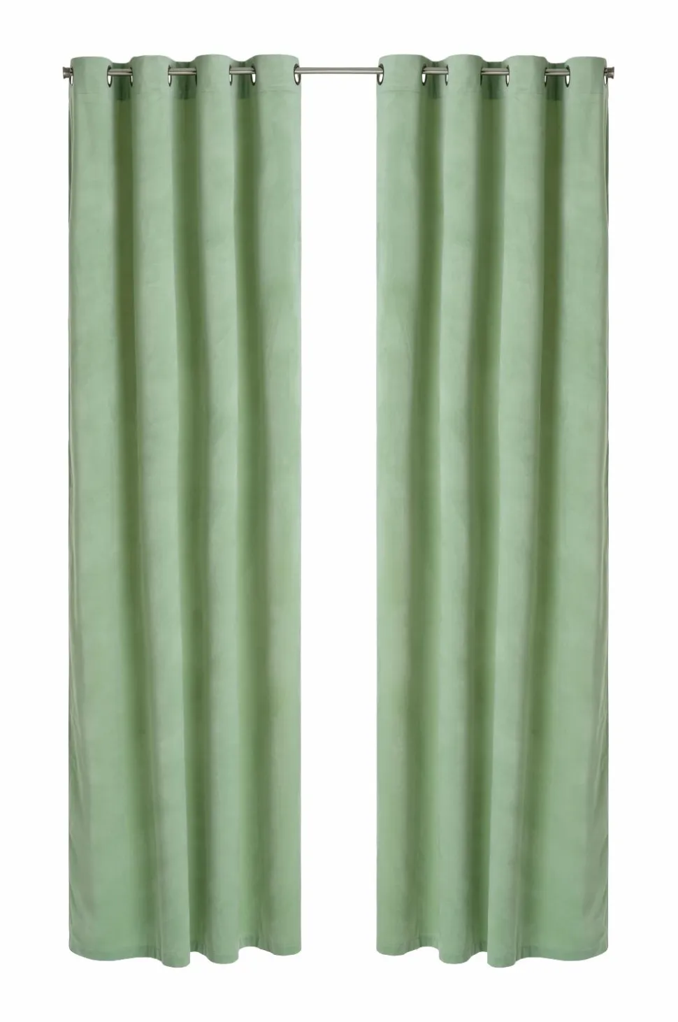 Ellos Home Gardinlængde med sejlringe Nora i velour, 2-pak