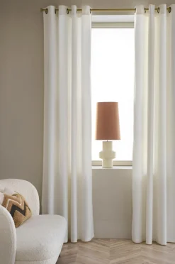 Ellos Home Gardinlængde med sejlringe Nora i velour, 2-pak