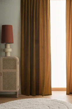 Ellos Home Gardinlængde med multibånd Nora i velour, 2-pak