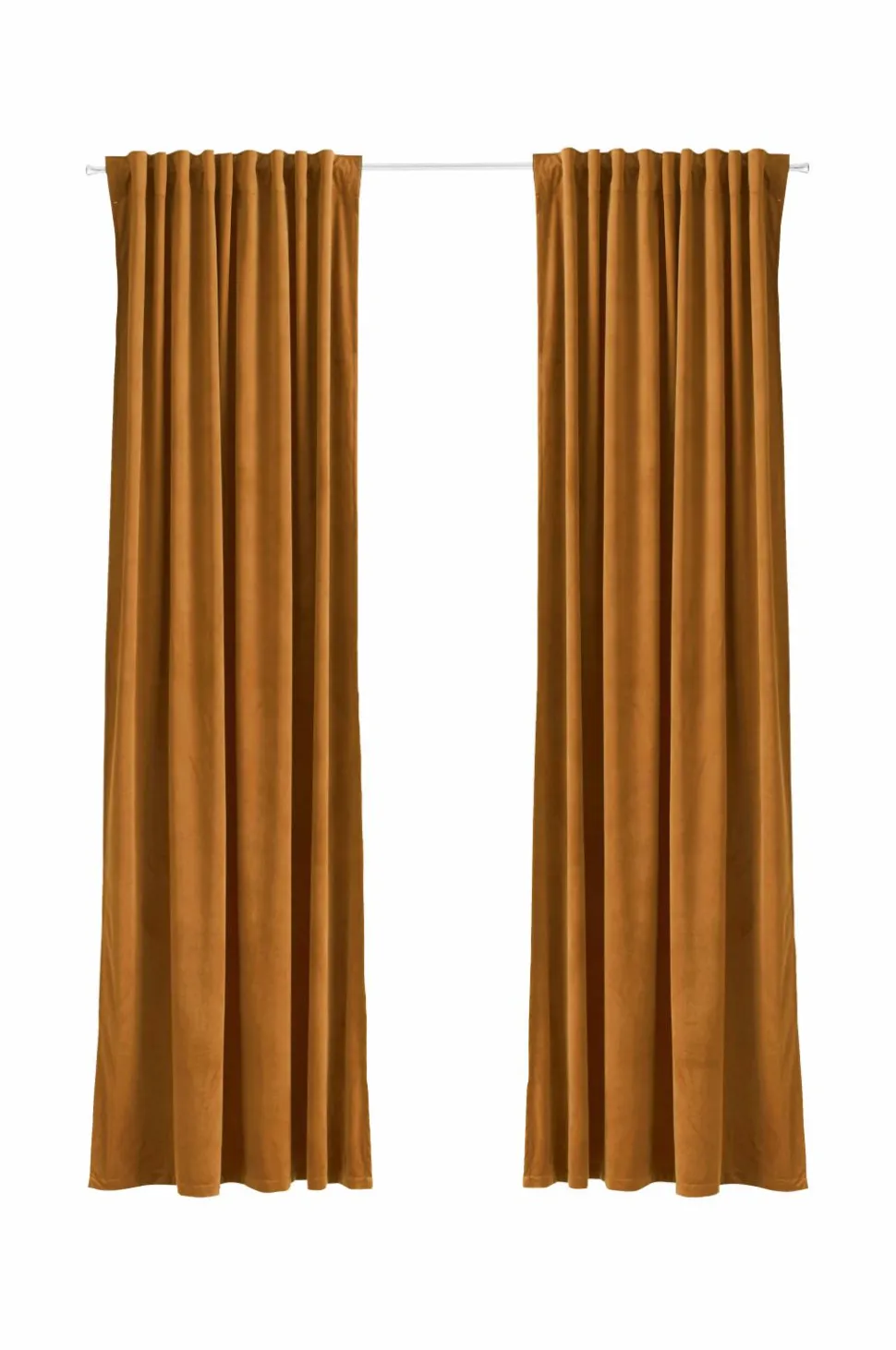 Ellos Home Gardinlængde med multibånd Nora i velour, 2-pak