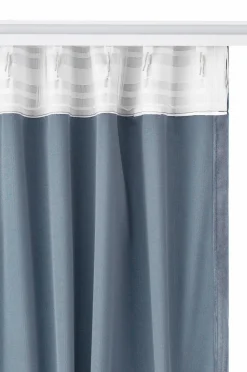 Ellos Home Gardinlængde med multibånd Nora i velour, 2-pak